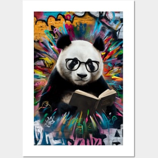 Book lover panda Posters and Art